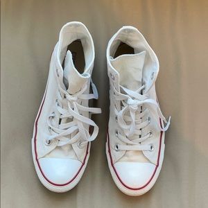 White Converse High Tops